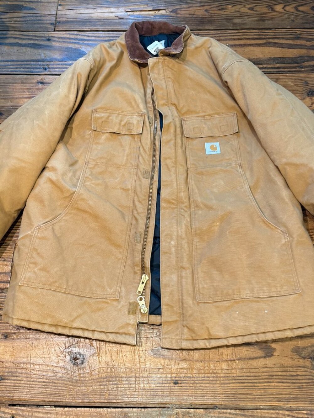 Vintage Carhartt C03 Arctic Chore Coat Mens Size XXL 54 Quilt Lined Made in USA